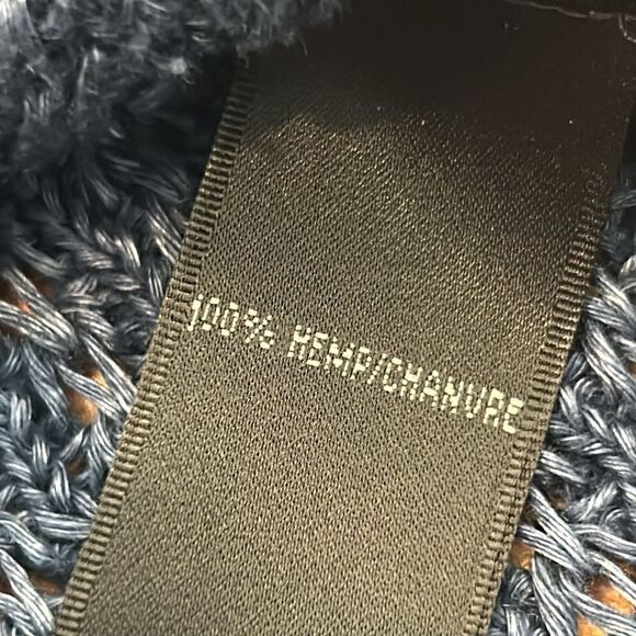 Lafayette 148 loose weave hemp cardigan, short sleeve sweater size medium - Picture 7 of 7